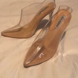 Yeezy inspired Cape Robbin transparent mules